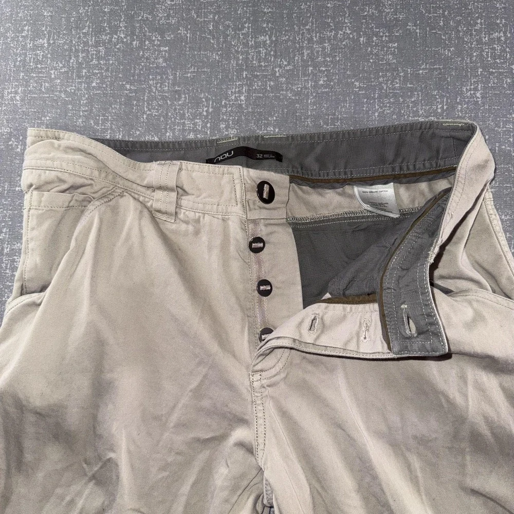 Nau Pants Mens 32x31 Beige Organic Cotton Chino Khakis Straight Leg Casual